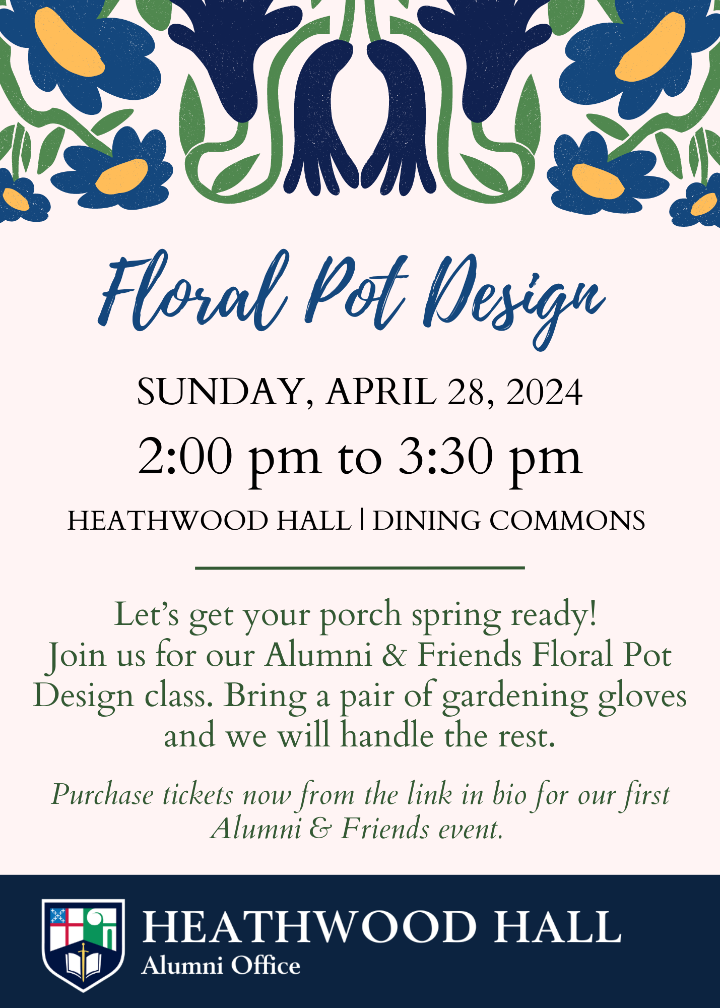 Floral Pot Designs Invitation